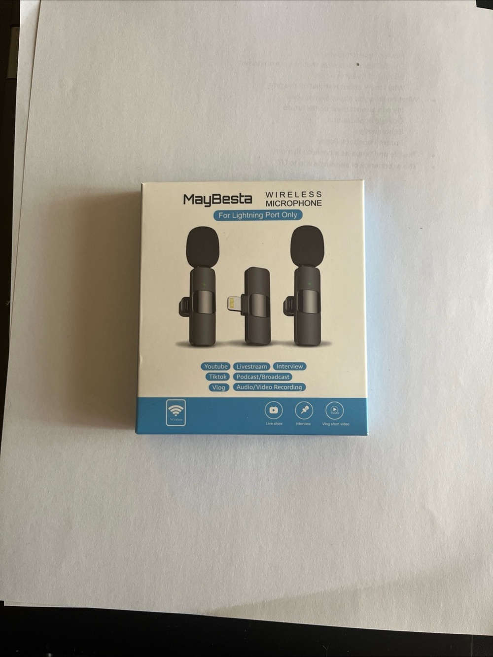 Brand New MAYBESTA Professional Wireless Lavalier Lapel Microphone for iPhone